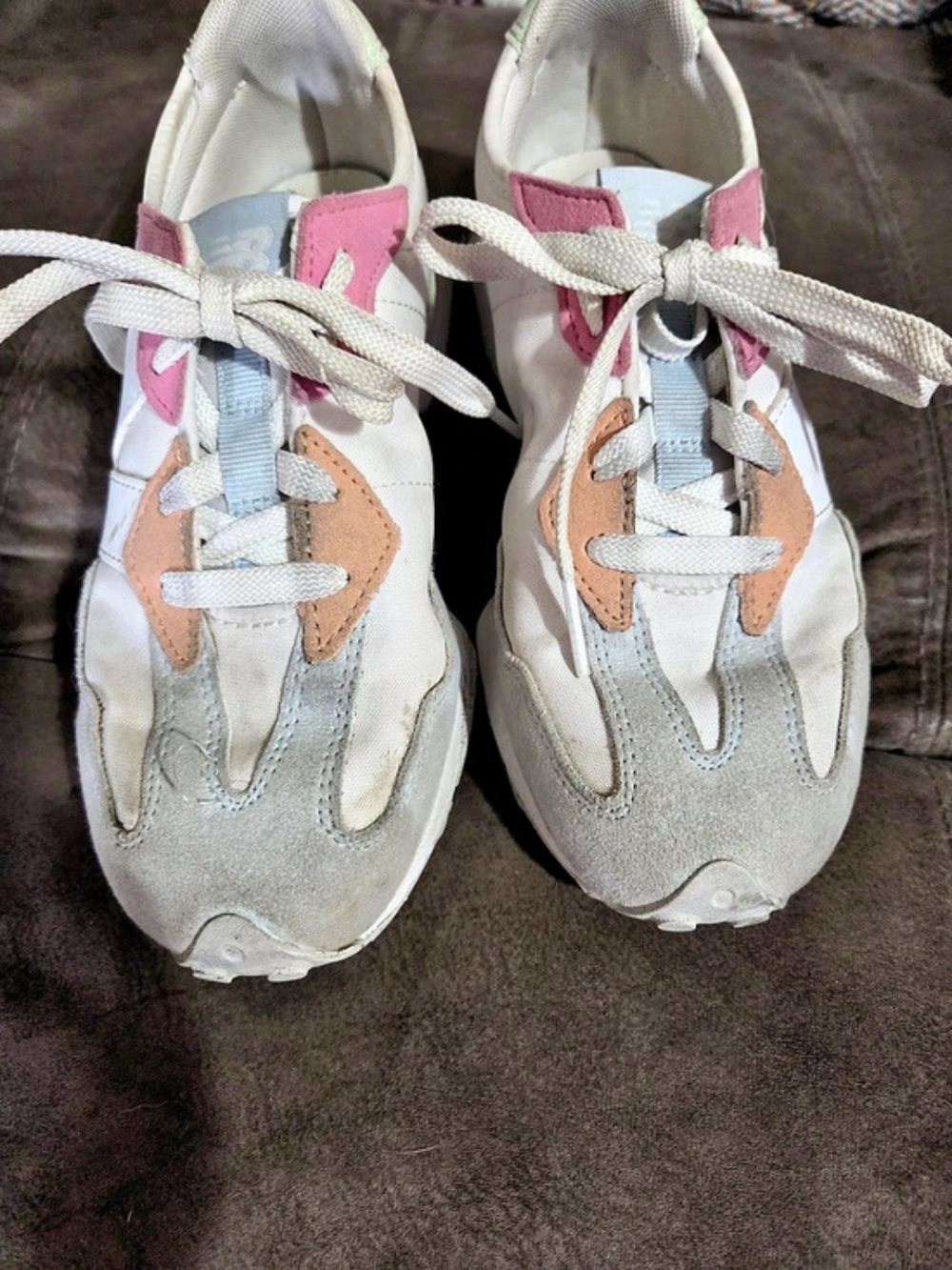 New Balance 327 White/Reflection (style code: PH327) Kids 3